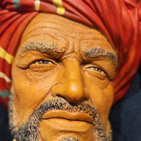 Bossons Vintage ABDUL (Arabian) 3D Chalkware Wallart - Picture 7 of 14